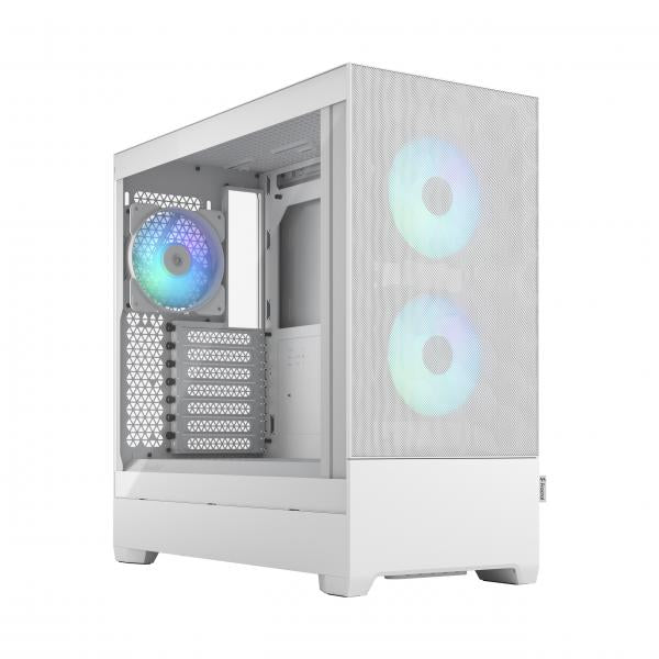 FRACTAL CASE MID TOWER POP AIR RGB WHITE TG CLEAR TINT