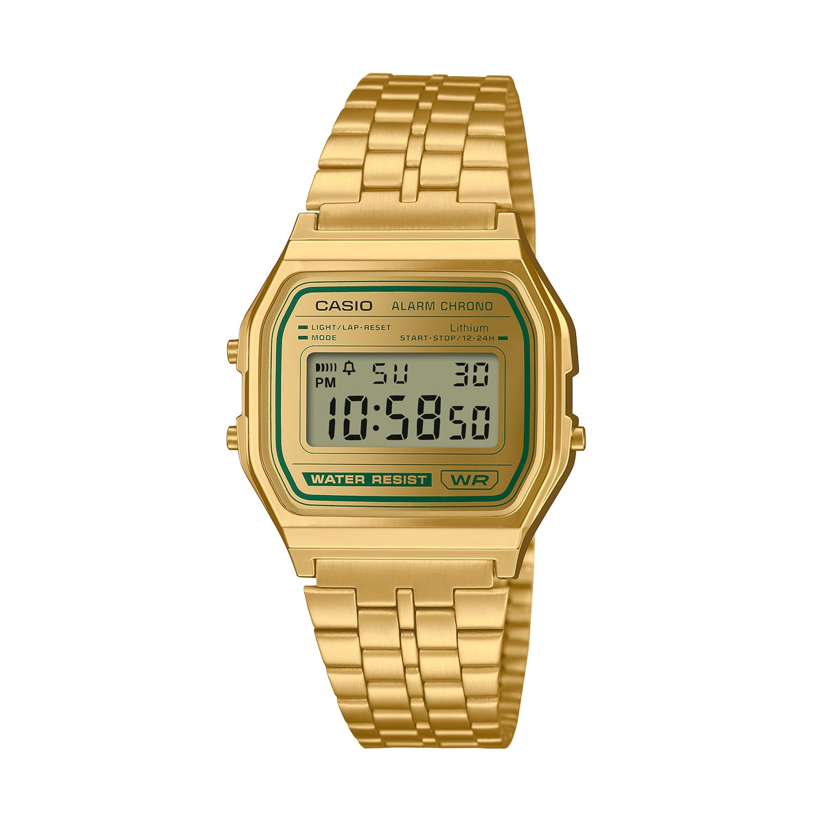 CASIO VINTAGE Mod. ICONIC - GOLD & GREEN