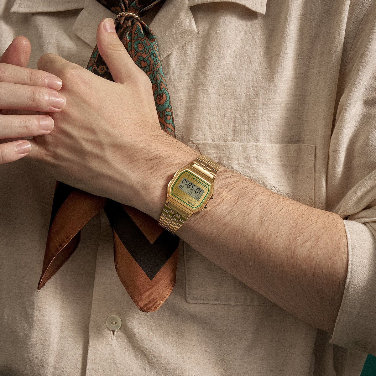 CASIO VINTAGE Mod. ICONIC - GOLD