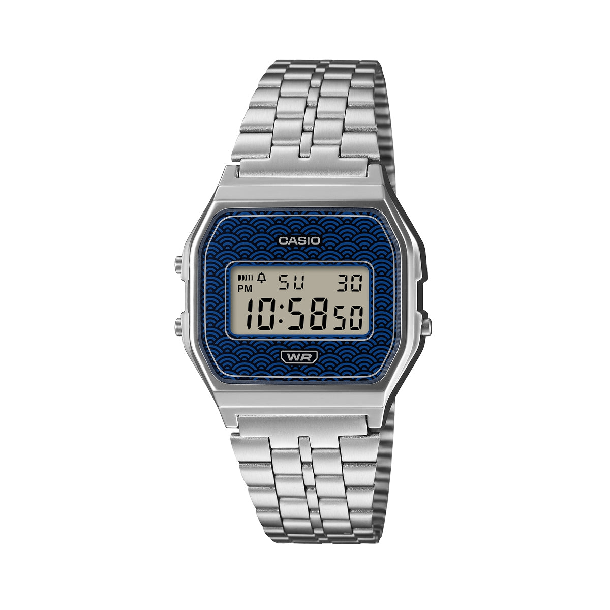 CASIO VINTAGE Mod. ICONIC - TRADITIONAL SEIGAIHA PATTERN Limited Edition - BLUE