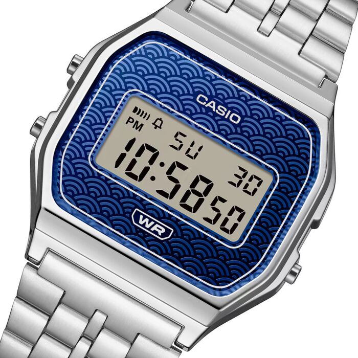 CASIO VINTAGE Mod. ICONIC - TRADITIONAL SEIGAIHA PATTERN Limited Edition - BLUE