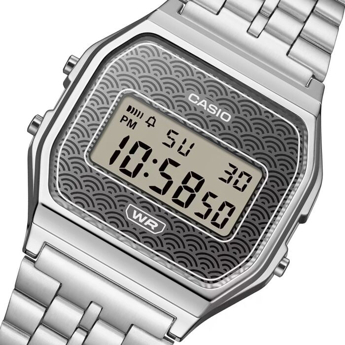 CASIO VINTAGE Mod. ICONIC - TRADITIONAL SEIGAIHA PATTERN Limited Edition - GREY