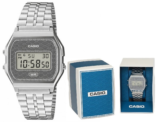 CASIO VINTAGE Mod. ICONIC - TRADITIONAL SEIGAIHA PATTERN Limited Edition - GREY