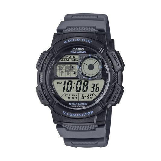 CASIO SPORT Mod. DIVER - WORLD TIME ILLUMINATOR 5 ALARMS. 10 YEARS BATTERY