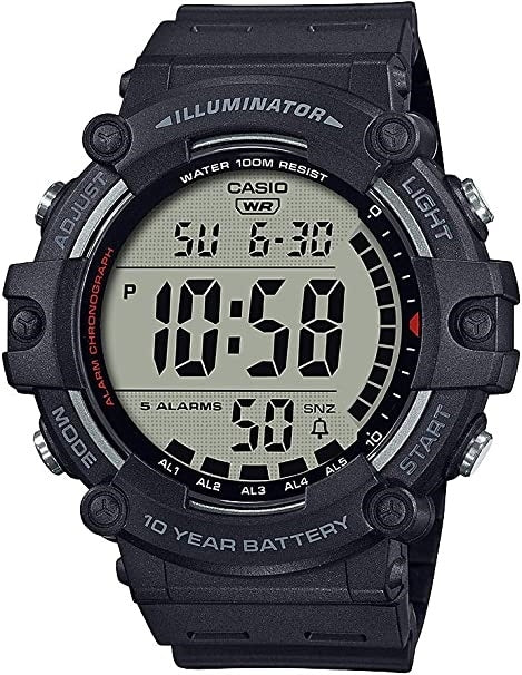 CASIO SPORT Mod. ILLUMINATOR WORLDTIME 10 YEARS BATTERY - BLACK