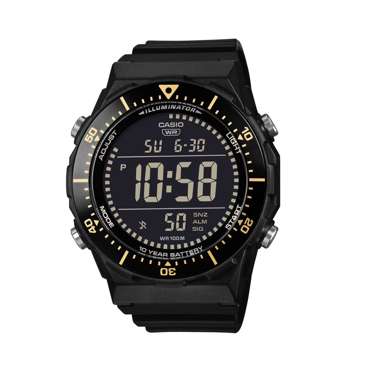 CASIO COLLECTION Mod. DIVER - New Case LCD - BLACK