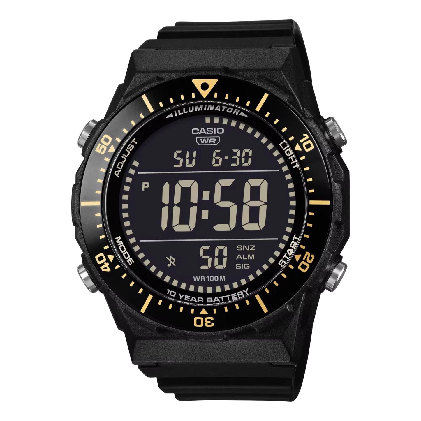 CASIO COLLECTION Mod. DIVER - New Case LCD - BLACK
