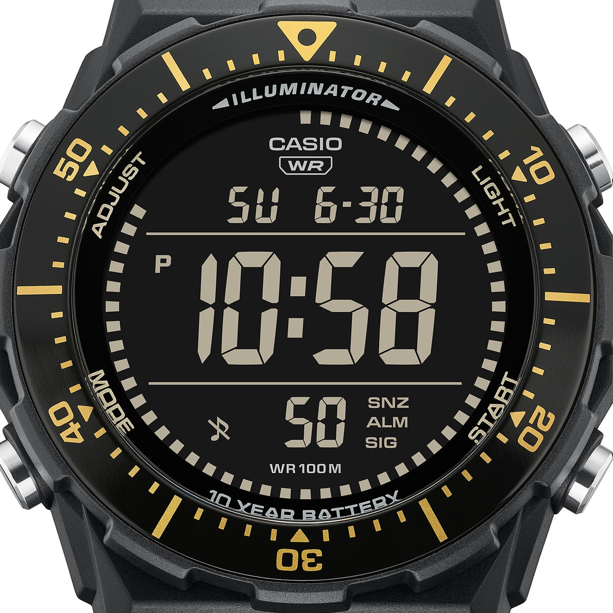 CASIO COLLECTION Mod. DIVER - New Case LCD - BLACK