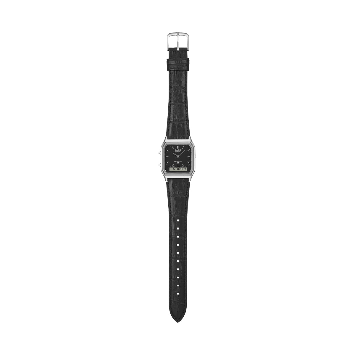 CASIO VINTAGE Mod. EDGY COLLECTION, LEATHER - BLACK