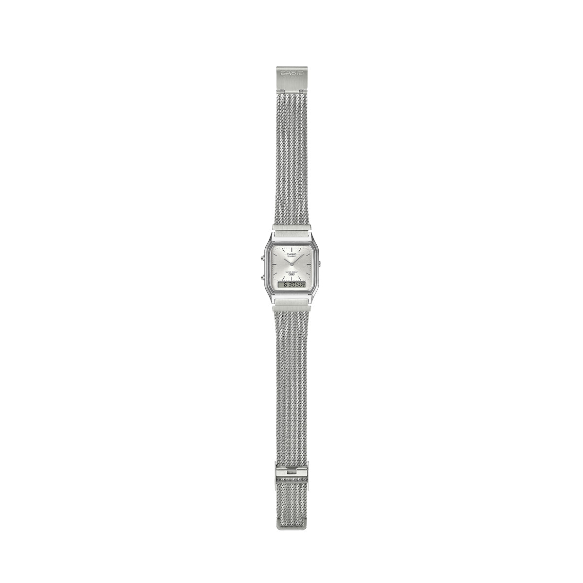 CASIO VINTAGE Mod. EDGY COLLECTION SUNRAY DIAL - MESH STRAP, SILVER