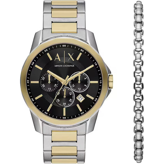 AX ARMANI EXCHANGE Mod. BANKS Special Pack + Bracelet
