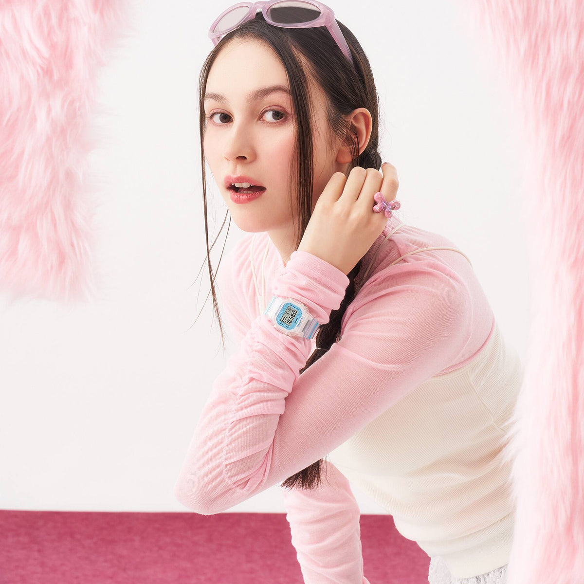 BABY-G Mod. 565 GLITTER CRYSTALS SERIE - LIGHT BLUE