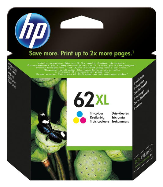 HP 62XL Tri-color Original Ink