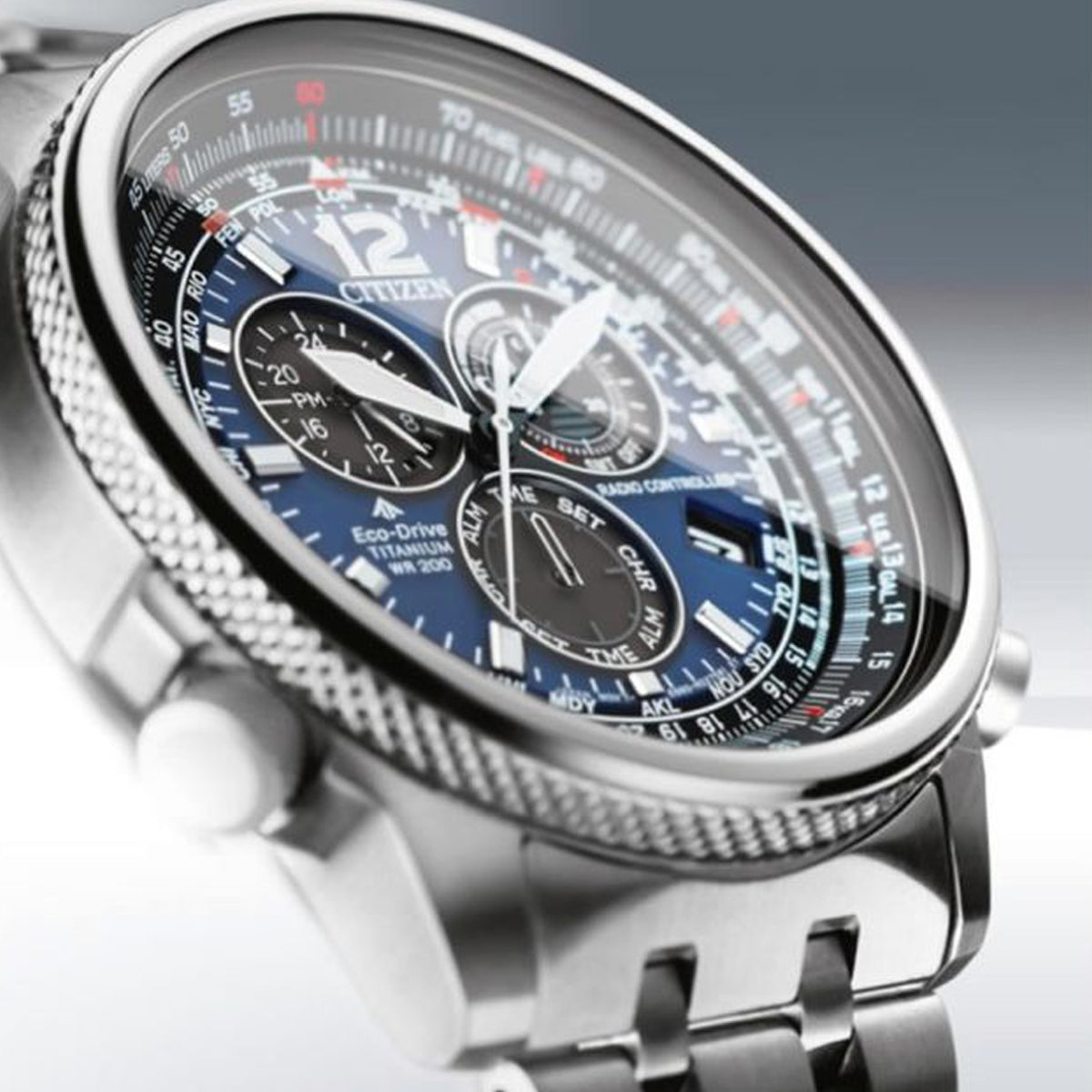 CITIZEN MOD. CRONO PILOT SUPER TITANIUM