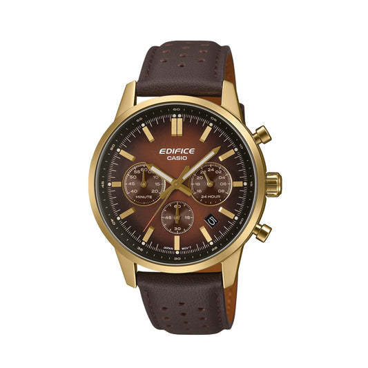 CASIO EDIFICE Mod. STANDARD CHRONOGRAPH GOLD - BROWN