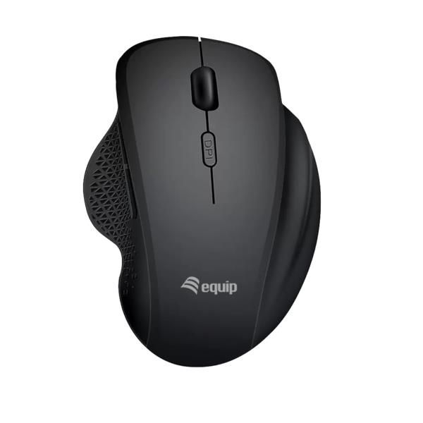 EQUIP 245121 - MOUSE ERGONOMICO WIRELESS / BLUETOOTH - 6 PULSANTI - DPI SWITCH (800/1200/1600) - RICARICABILE