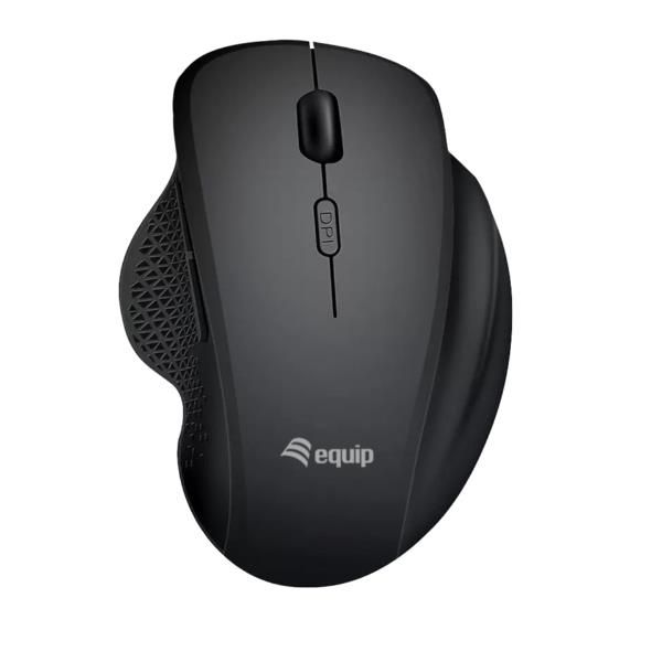 EQUIP 245121 - MOUSE ERGONOMICO WIRELESS / BLUETOOTH - 6 PULSANTI - DPI SWITCH (800/1200/1600) - RICARICABILE