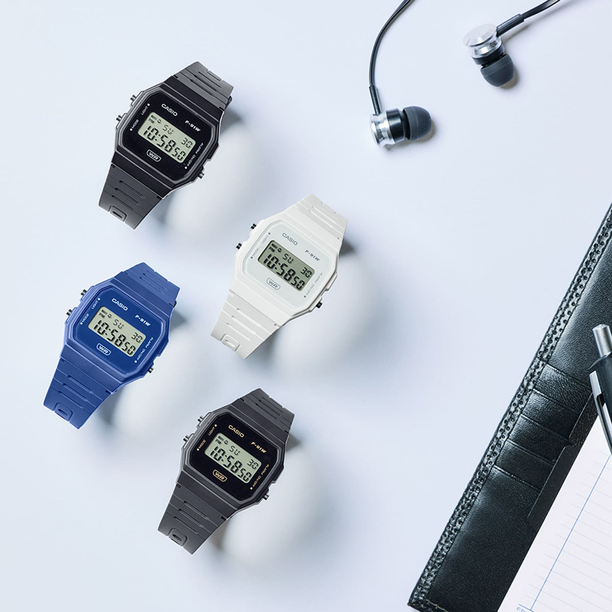 CASIO VINTAGE Mod. F-91 BIO RESIN STRAP - BLACK