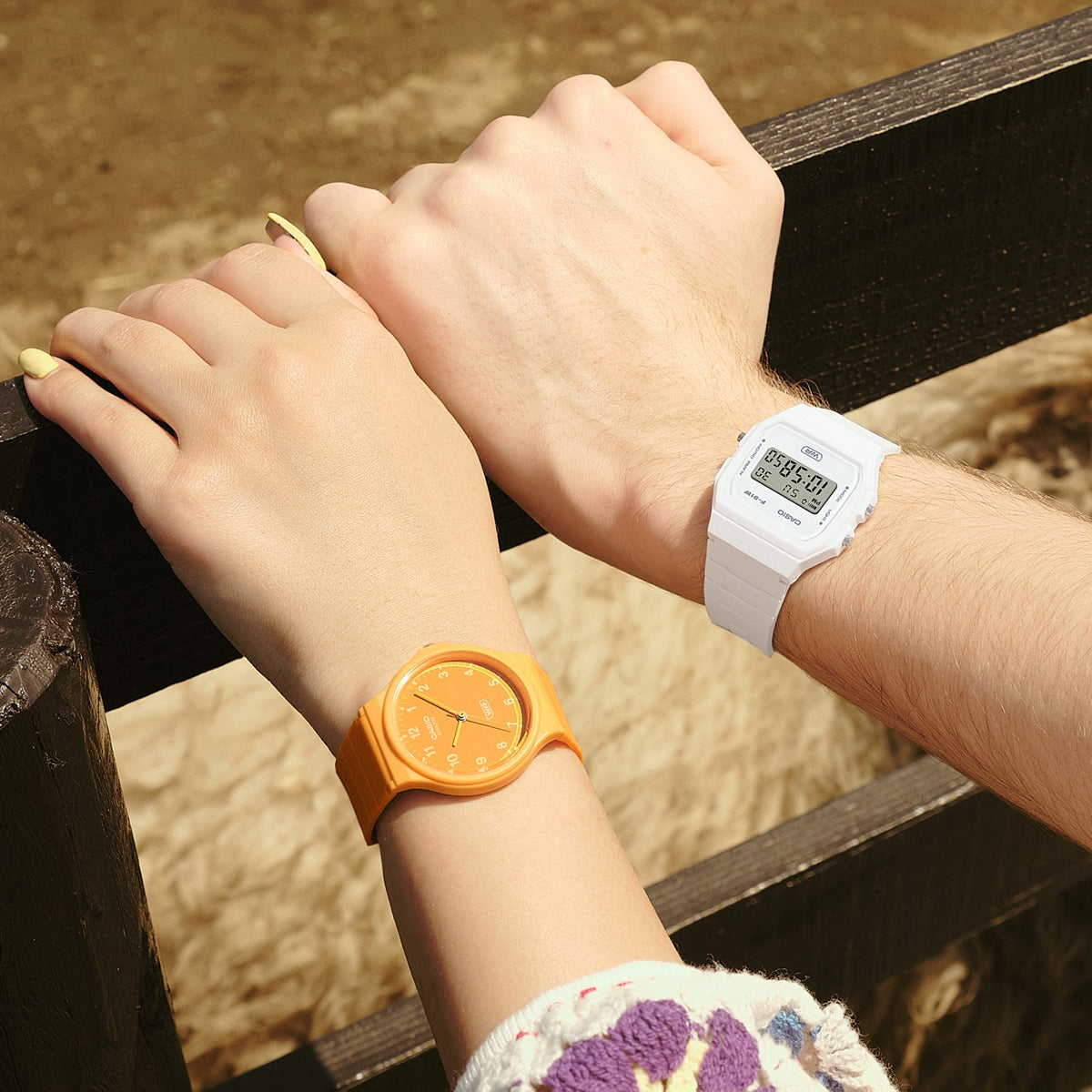 CASIO VINTAGE Mod. F-91 BIO RESIN STRAP - WHITE