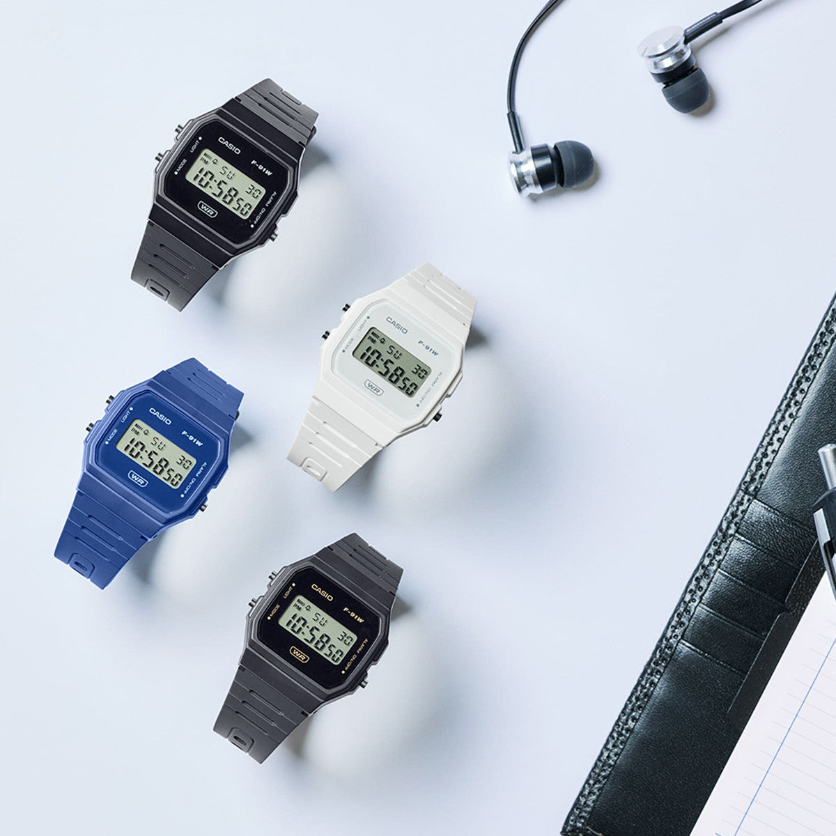 CASIO VINTAGE Mod. F-91 BIO RESIN STRAP - BLACK