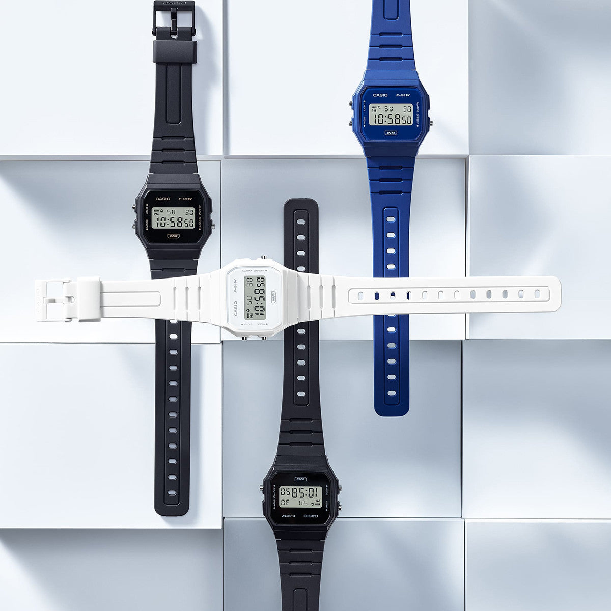 CASIO VINTAGE Mod. F-91 BIO RESIN STRAP - BLACK