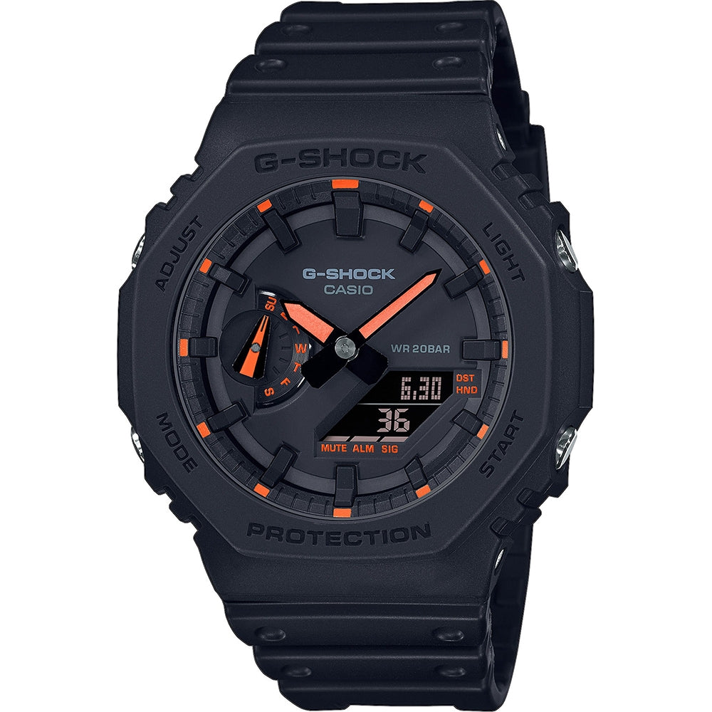 CASIO G-SHOCK Mod. OAK - Neon Orange Indexes