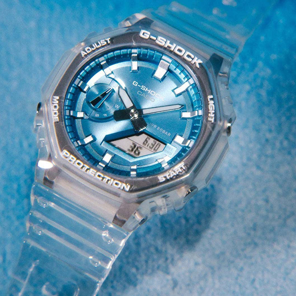CASIO G-SHOCK Mod. BRIGHT METALLIC - LIGHT BLUE