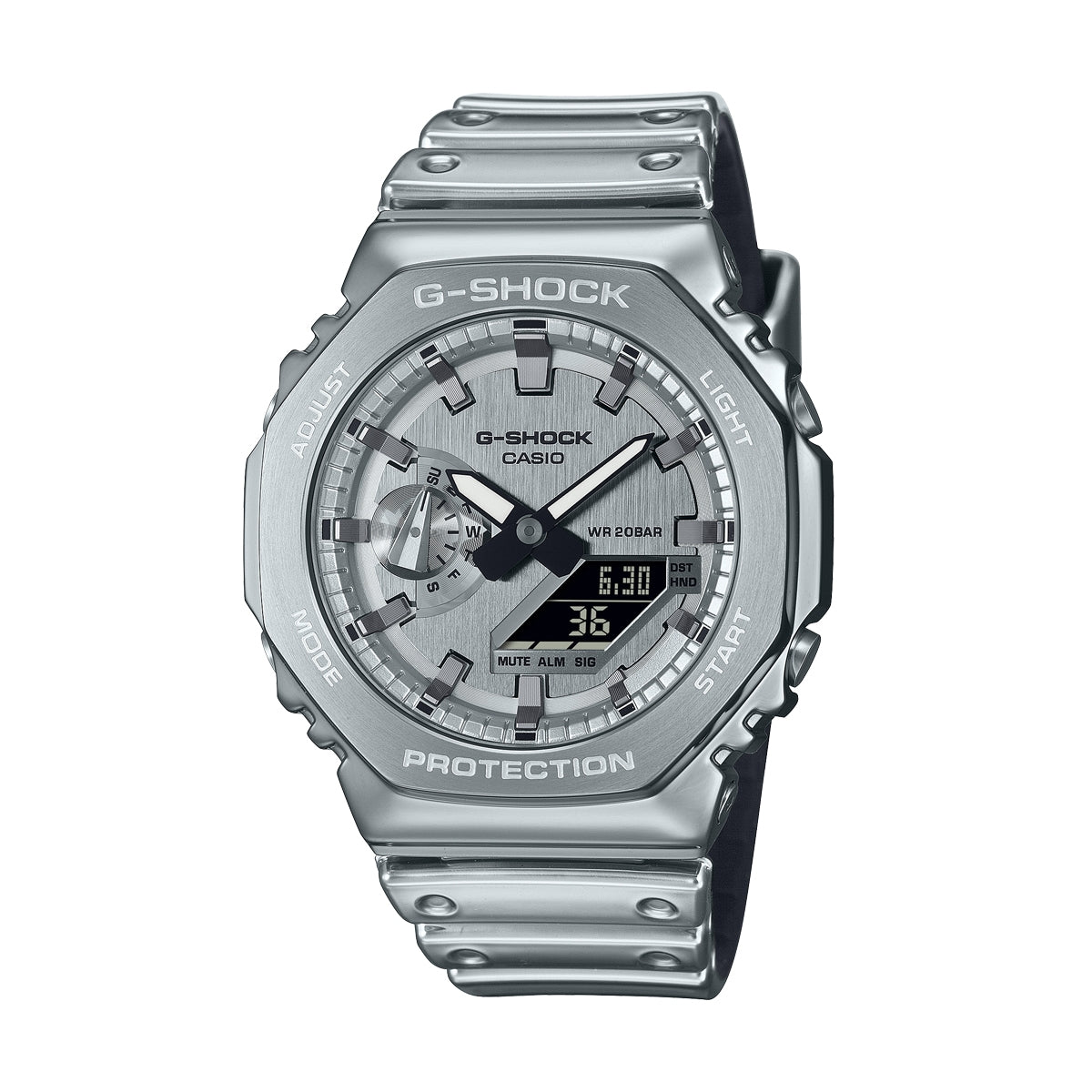 CASIO G-SHOCK Mod. OAK - FINE METALLIC SERIES - SILVER
