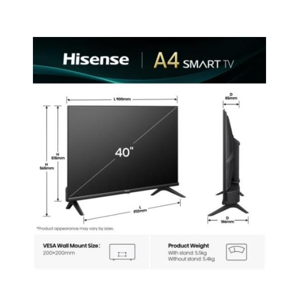 HISENSE 40A49Q TV LED 40" FULL HD SMART TV