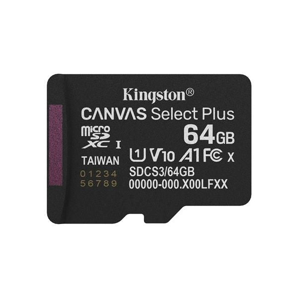 KT 64GB mSDXC Canvas Select+ Adp