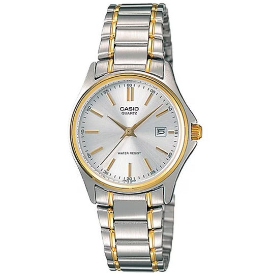 CASIO COLLECTION Mod. LADY DATE STEEL-GOLD - ARGENTE GOLD INDEXES
