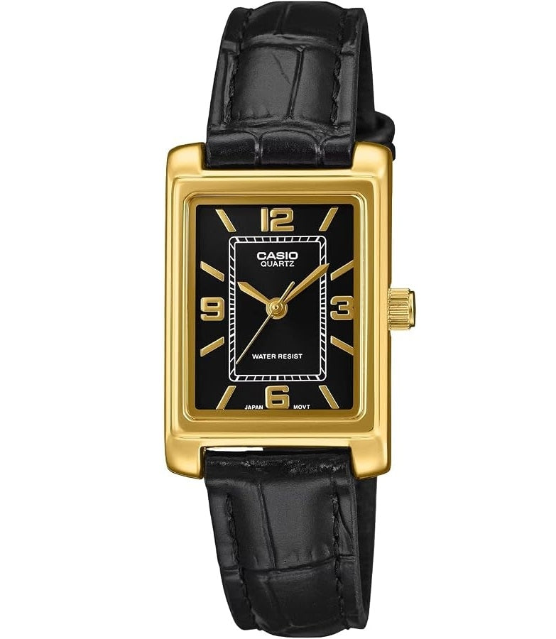 CASIO COLLECTION Mod. TANK, LEATHER - GOLD