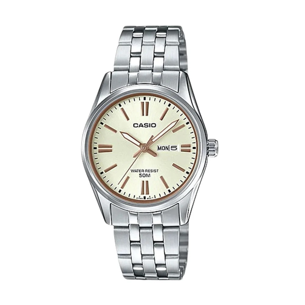 CASIO COLLECTION Mod. LADY DAY & DATE - CHAMPAGNE