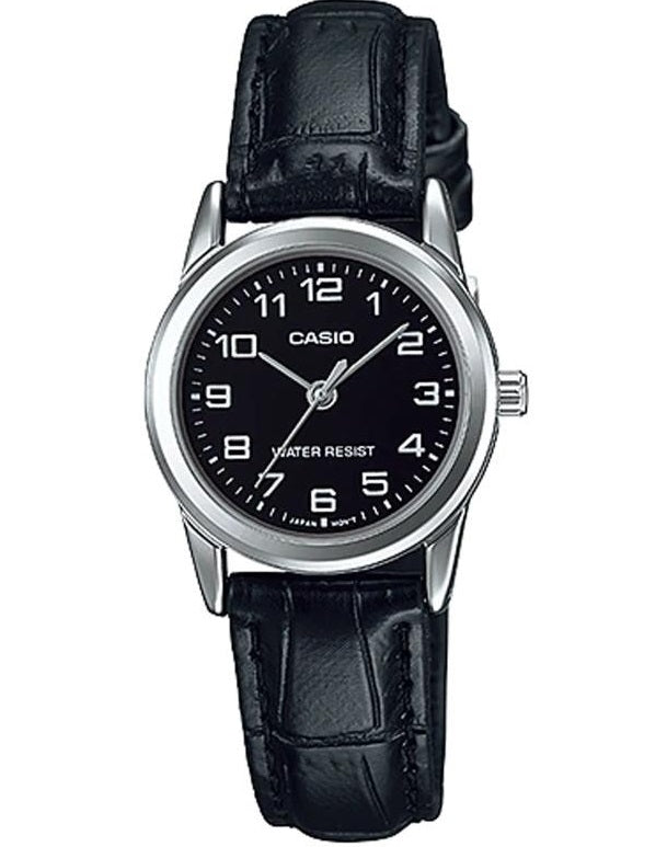 CASIO COLLECTION Mod. LADY 3H. LEATHER - BLACK