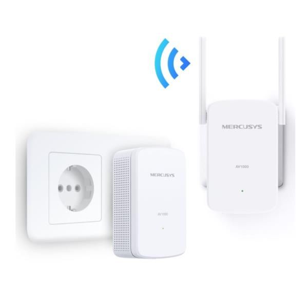 Mercusys MP510 KIT adattatore di rete PowerLine 1000 Mbit/s Collegamento ethernet LAN Wi-Fi Bianco 2 pz