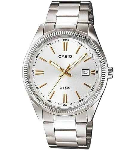 CASIO COLLECTION Mod. DATE - SILVER. GOLD INDEXES