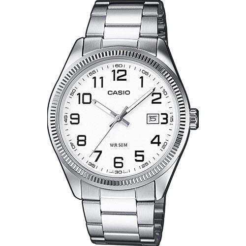 CASIO COLLECTION Mod. DATE - WHITE, ARAB NUMBERS