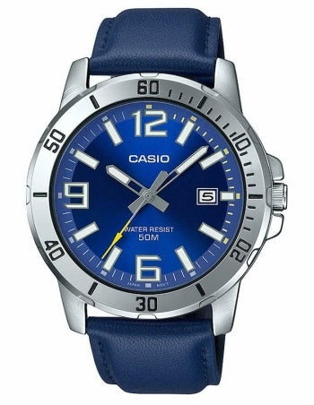 CASIO SPORT COLLECTION Mod. DIVER 50M LEATHER - BLUE