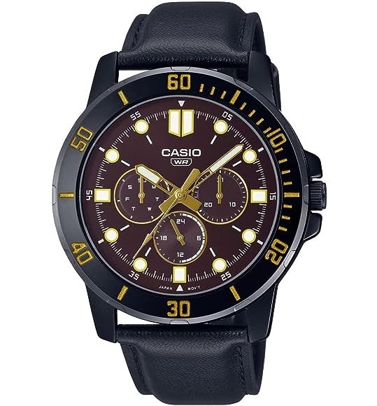 CASIO COLLECTION Mod. DIVER MULTIFUCTION BLACK - BROWN