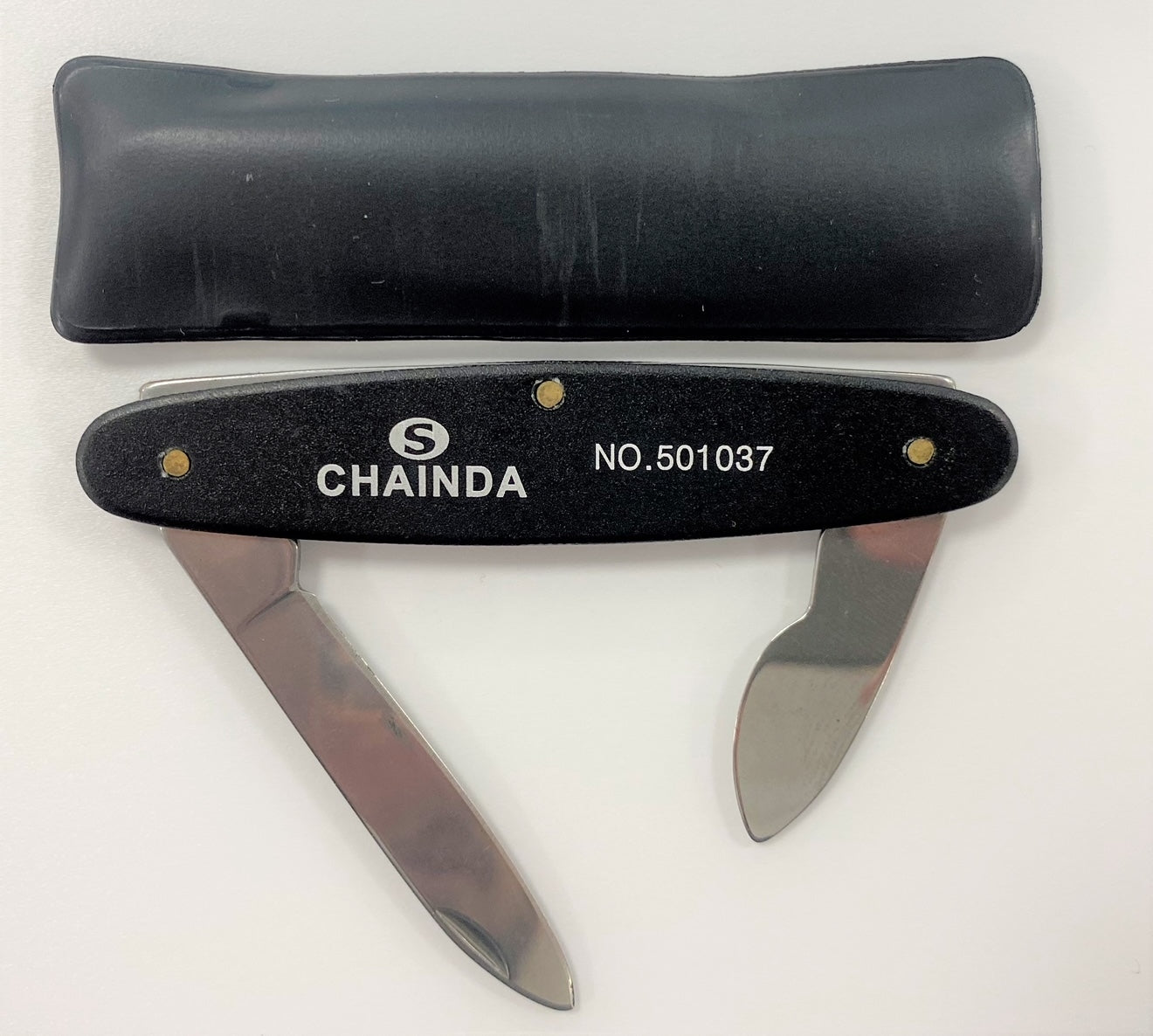Coltellino apricasse doppia lama - Double blade watch case opener knife