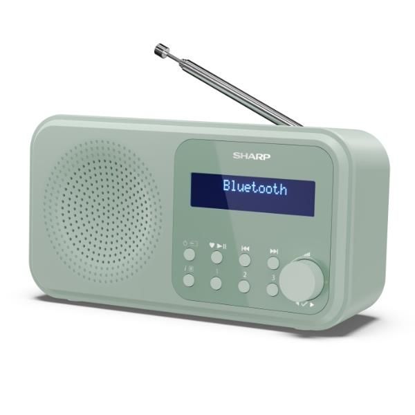 SHARP TOKYO DR-P420(GN) - RADIO DIGITALE PORTATILE - DAB/DAB+ - LCD MONOCROMATICO - BLUETOOTH 5.0 - GREEN