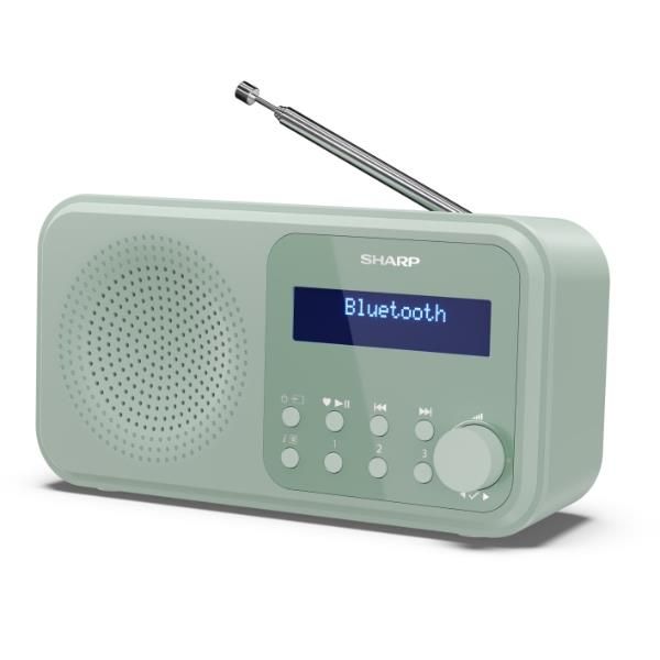 SHARP TOKYO DR-P420(GN) - RADIO DIGITALE PORTATILE - DAB/DAB+ - LCD MONOCROMATICO - BLUETOOTH 5.0 - GREEN