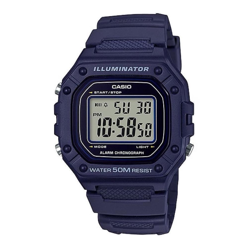CASIO TIMELESS COLLECTION Mod. SPORT ILLUMINATOR WR 50M, ALARM, CHRONOGRAPH - BLUE