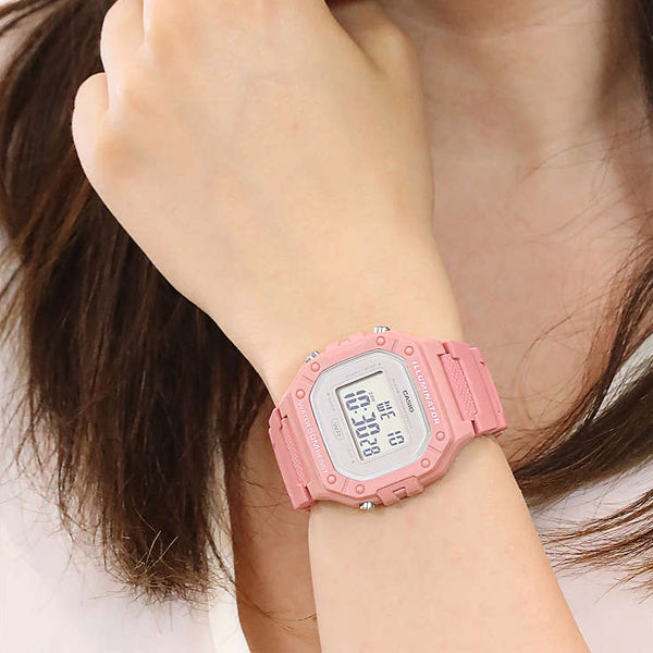 CASIO TIMELESS COLLECTION Mod. SPORT ILLUMINATOR WR 50M. ALARM. CHRONOGRAPH - PINK - COLORED SERIE