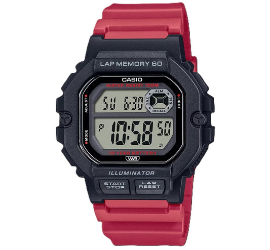 CASIO SPORT Mod. ILLUMINATOR LAP MEMORY 60 - RED