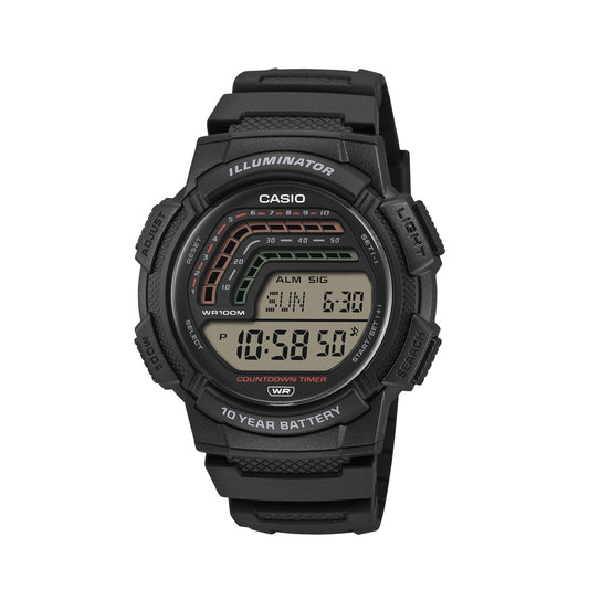 CASIO SPORT Mod. ILLUMINATOR - 10 YEARS BATTERY - BLACK