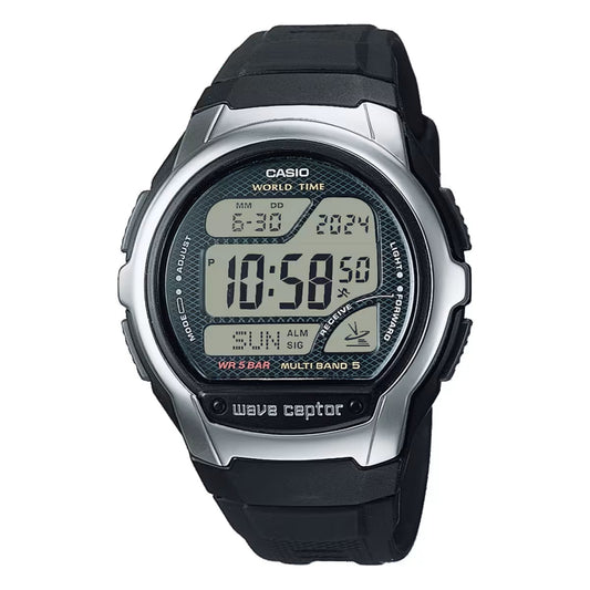 CASIO WAVE CEPTOR - WORLD TIME, RADIO CONTROLLED, Radio signal receiver (EU - USA - Japan)