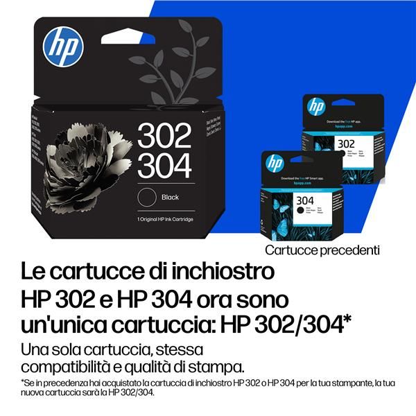HP 302 / 304 MULTIPACK (B82L1AE) - CARTUCCIA ORIGINALE