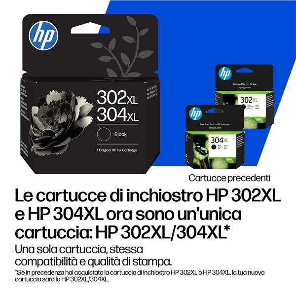 HP 302 / 304 NERO (B7RT7AE) - CARTUCCIA ORIGINALE
