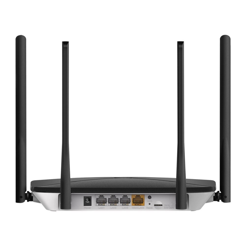 Mercusys MB115-4G router wireless Fast Ethernet Banda singola (2.4 GHz) Nero